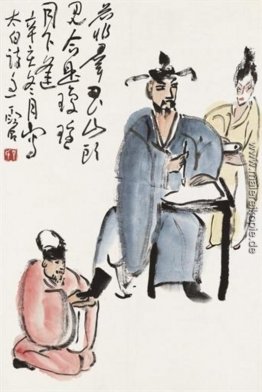Li Bai Drunken Kalligraphie