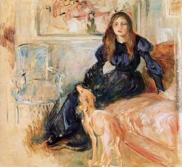 Julie Manet und ihr Windhund Laerte