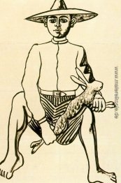 Sitzender Junge Sitzender Junge