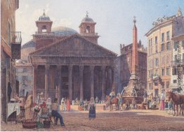 Der Pantheon und die Piazza della Rotonda in Rom