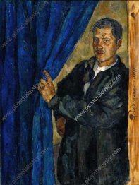 Porträt von Peter Konchalovsky, der Sohn des Künstlers