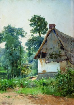 Landschaft mit einem verlassenen Haus