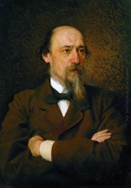 Porträt des Dichters Nikolai Nekrasov