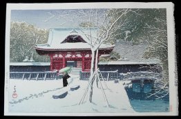 Schnee in Shiba Park