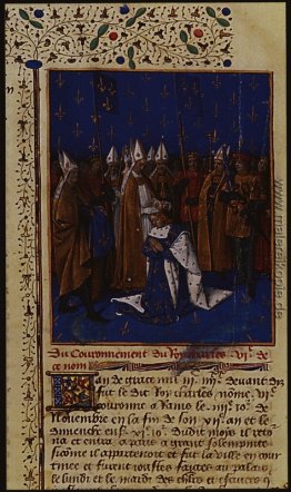 Krönung von Karl VI im Jahre 1380 in Reims