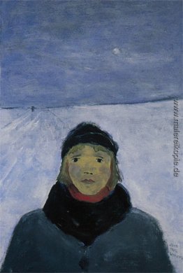 Jeune fille, l'hiver