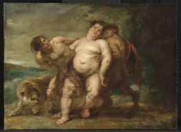 Drunken Bacchus mit Faun und Satyr