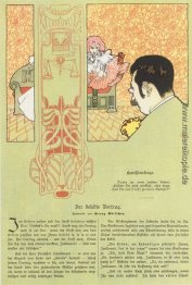 Gewissensfrage. Humorvoll Illustration für Meggendorfers Blätter Gewissensfrage. Humorvoll Illustration für Meggendorfers Blätter