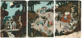 Ushiwaka-maru Training mit dem tengu