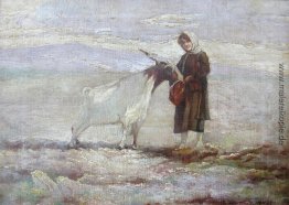 Das Mädchen und der Ziege
