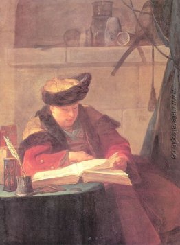 Ein Chemiker in seinem Labor (ein Philosoph, der einen Vortrag)