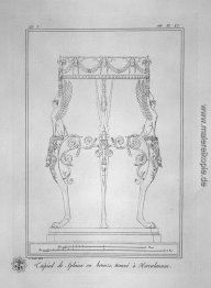 Stativ mit Sphinxen, in Herculaneum gefunden (inkl. Im Umriss)