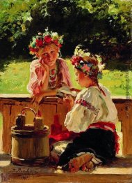 Mädchen von der Sonne beleuchtet Mädchen von der Sonne beleuchtet