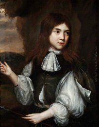 Junge mit einem Spear Junge mit einem Spear