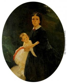 Portrait Shestova mit Tochter
