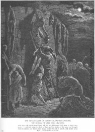 Jabes in Gilead Recover die Leichen von Saul und seine Söhne