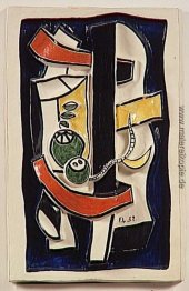 Grüne Früchte auf einem blauen Hintergrund Grüne Früchte auf einem blauen Hintergrund