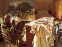 Ein Künstler in seinem Atelier