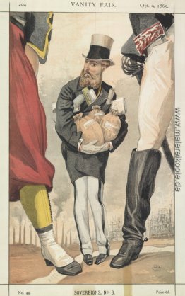 Sovereigns No.30 Karikatur von Leopold II von Belgien