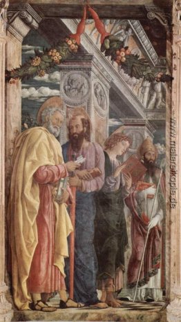 Altarpiece von San Zeno in Verona, linke Tafel von St. Peter und