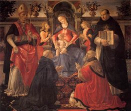 Madonna und Kind inthronisiert mit St. Dionysius, Aeropagita, Do