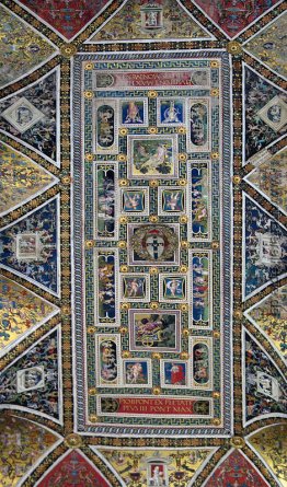 Decke der Piccolomini-Bibliothek im Dom von Siena