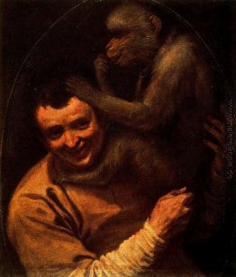 Mann mit Affen