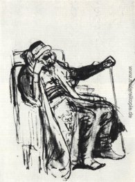 Grobe Skizze des Bildes von Iwan dem Schrecklichen Grobe Skizze des Bildes von Iwan dem Schrecklichen