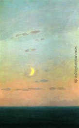 Crescent Moon bei Sonnenuntergang