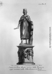 Statue der Vesta oder Mutter Erde in der Villa Este in Tivoli