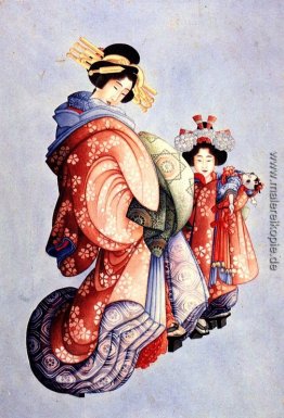 Oiran und Kamuro