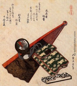 Eine Ledertasche mit kagami