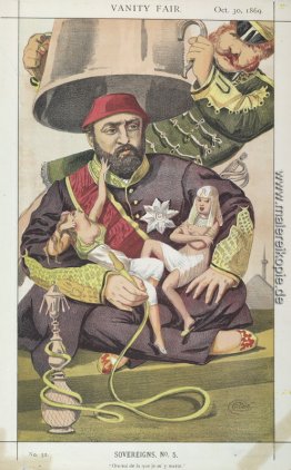 Sovereigns No.50 Karikatur von Sultan Abdul Aziz der Türkei