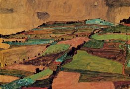Feld-Landschaft (Kreuzberg in der Nähe von Krumau)