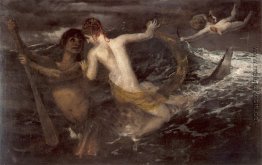 Triton, eine Nereide auf dem Rücken