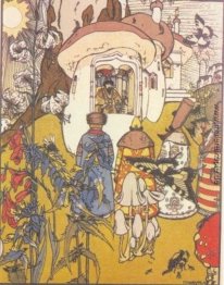 Illustration zum Märchen "Der Krieg der Pilze" Illustration zum Märchen "Der Krieg der Pilze"