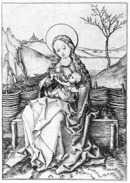 Madonna auf dem Turf Bench