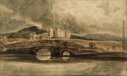 Rhyddlan Schloss und Brücke