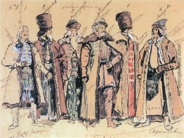 Prince Golitsyn und die Bojaren