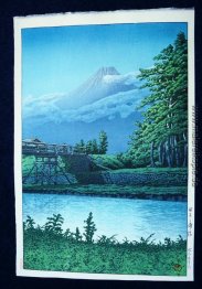 Fuji von Taganora Brücke Fuji von Taganora Brücke