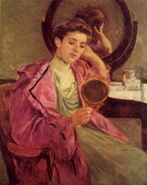 Frau bei der Toilette Frau bei der Toilette