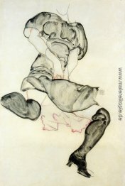 Frau mit schwarzen Strümpfen Frau mit schwarzen Strümpfen