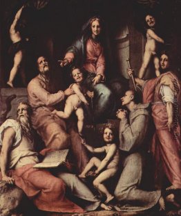 Madonna, Engel und Heiligen