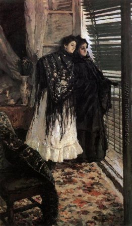 Am balcony.Spanish Frauen Leonora und Ampara
