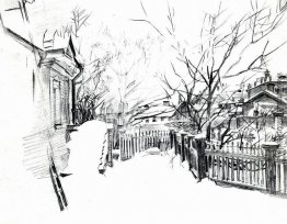 Yard im Winter