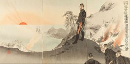 Bild von Offizieren und Soldaten der Anbetung des Rising Sun Wäh