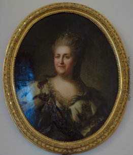 Porträt von Katharina II. Wiederholen Sie die Version von einem