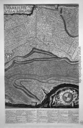 Plan der bestehenden Fabriken in der Villa Adriana, mit einer Wi