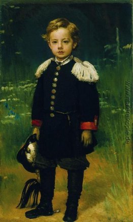 Porträt von Sergei Kramskoy, Sohn des Künstlers