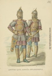 Mann in der Rüstung des Zaren Alex